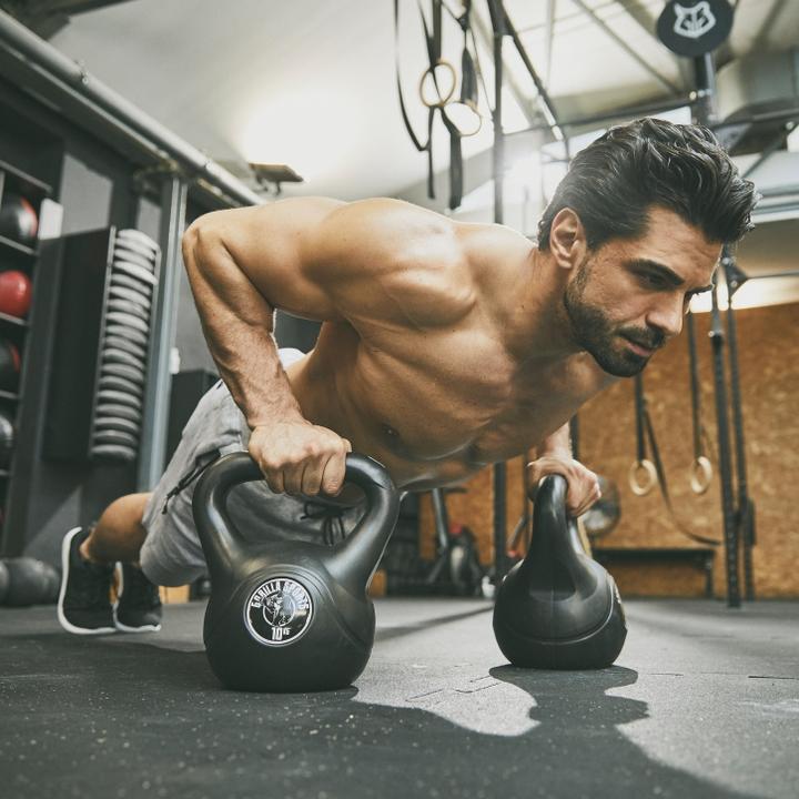 Produktbild Gorilla Sports Kettlebell Cement (1 x 2 kg)