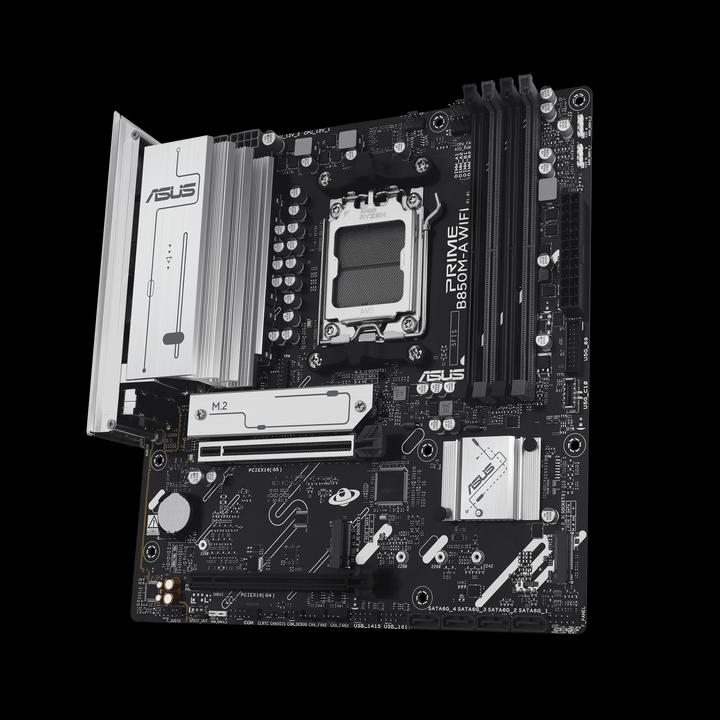 Produktbild ASUS MB PRIME B850M-A WIFI (AM5, AMD B850, mATX)