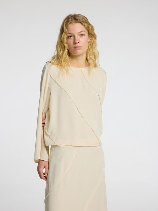 Image du produit Selected Femme Rundhals Oberteil mit langen Ärmeln (38)