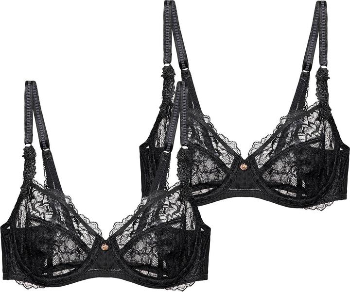 Actual product image Triumph Peony Florale underwired bra (90 D, pack of 2)