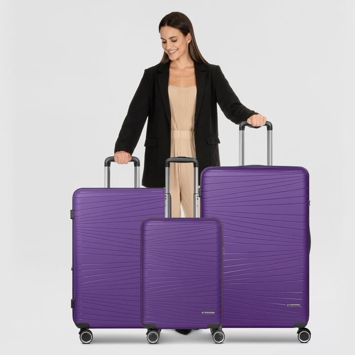 Image du produit Franky Dallas 3.0 4 Rollen Kofferset 3-teilig mit Dehnfalte (188 l, XL (à partir de 115l))