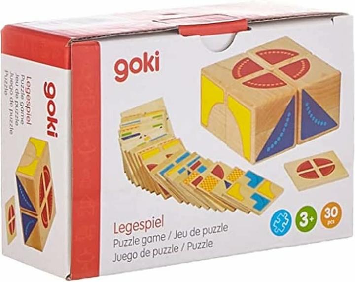 Immagine prodotto Goki Cubo di gioco con motivo in legno (Tedesco)