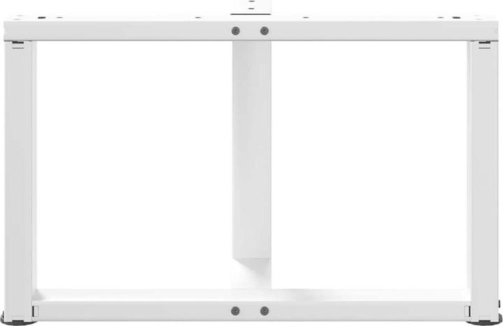 Immagine prodotto VidaXL Gambe per tavolino a T 2 pezzi Bianco 70x25x(42-43) cm Gamba del tavolo in acciaio