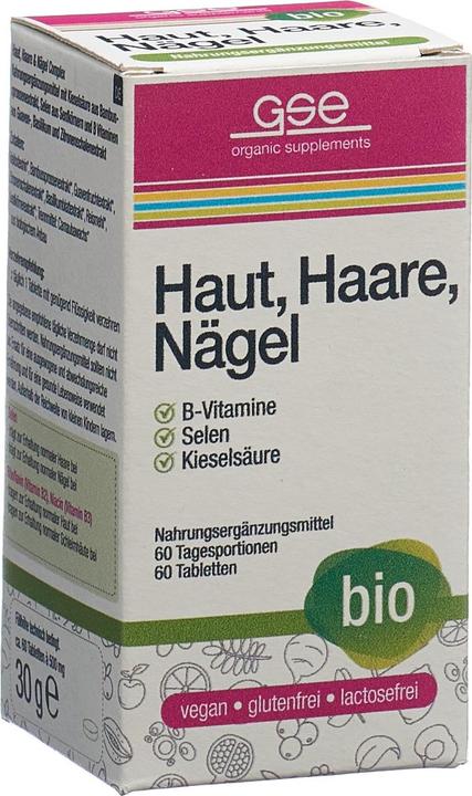 Produktbild GSE Haut Haare Nägel Complex Bio Tabl (60 Stück, Tabletten, 123 g)