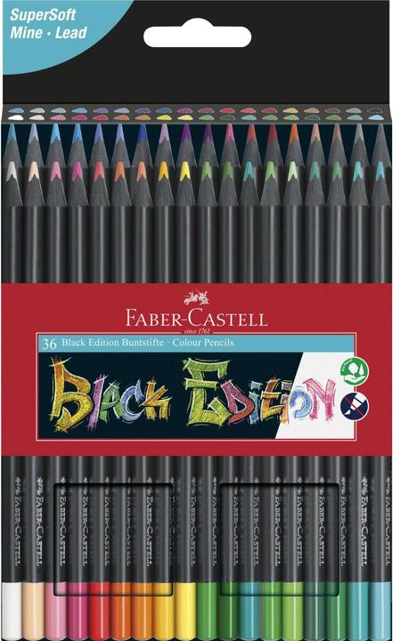 Image du produit Faber-Castell édition noire (Multicolore, 36 x)