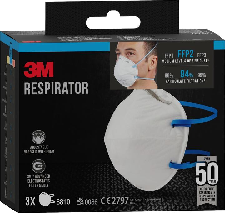 Produktbild 3M Atemschutzmaske 8810 (FFP2, 3 x)