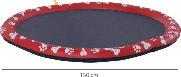 Actual product image PawHut Hunde-Planschbecken Kunststoff Rot (Dog pool)