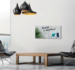 Actual product image Sigel Glass magnetic board Artverum with design (Magnet board, 130 x 55 cm)