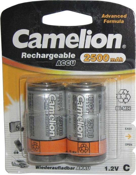 Actual product image Camelion NH-C2500BP2 - Rechargeable battery - nickel metal hydride (NiMH) - 1.2 V - 2 pc (2 pcs., C, 2500 mAh)