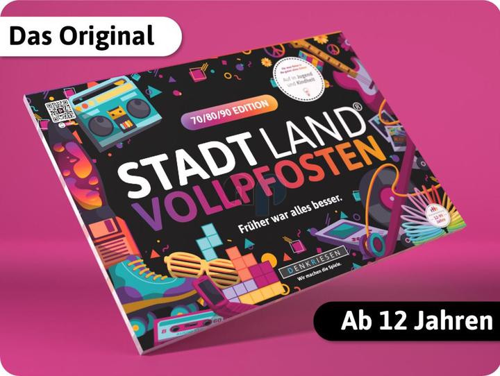 Actual product image Denkriesen STADT LAND VOLLPFOSTEN® A4 - 70/80/90 EDITION " Everything used to be better". (German)