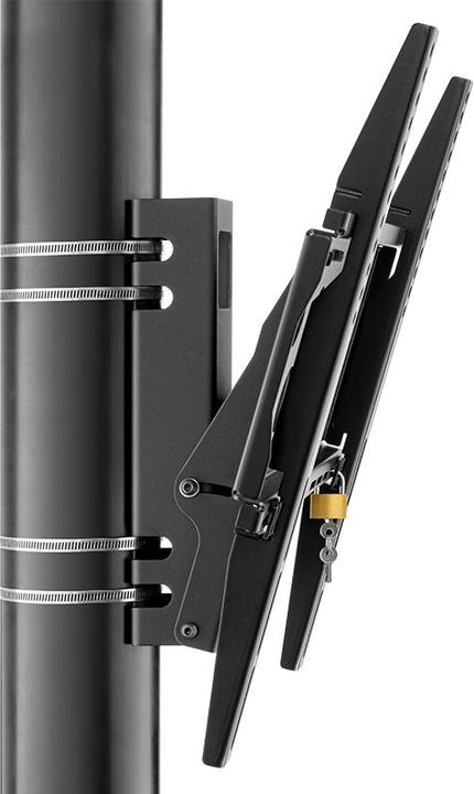 Productafbeelding Hagor PLW SERIES - Montagedeel (Kolomadapter) voor LCD-scherm - Zwart - Afbeeldingen (55", 30 kg)
