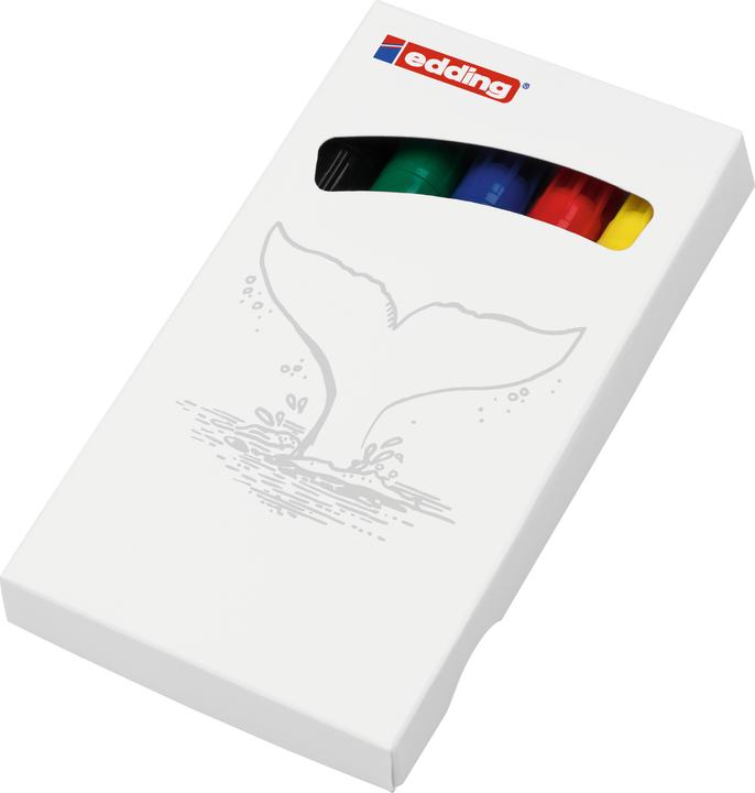 Image du produit Edding Marqueur permanent 3000 5 pièces, vert/jaune/bleu/rouge (Rouge, Noir, Bleu, Jaune, Vert, 3 mm, 5 x)