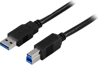 Immagine prodotto Deltaco Cavo USB 3.0 tipo A hane - B hane 2m svart - Cavo - Digitale/Dati (2 m)