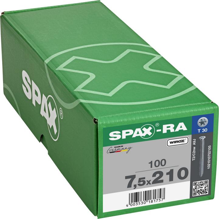 Immagine prodotto Spax Ancoranti per infissi a testa svasata piana ®-RA (100 Viti per pezzo)