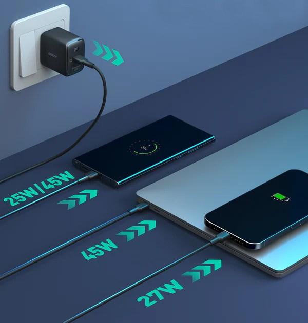 Actual product image Aukey Omnia II (45 W)