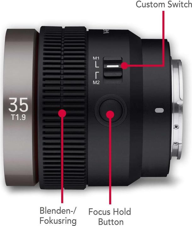 Actual product image Samyang V-AF 35mm f/1.9 FE Sony E (Sony E, full size)