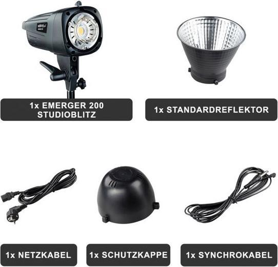 Actual product image Walimex pro Emerger 200 studio flash (200 W, Flash head)