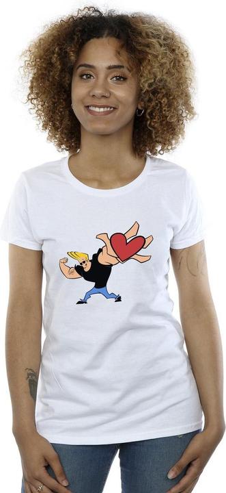 Actual product image Johnny Bravo Womens/Ladies Heart Present Cotton T-Shirt (XXL)