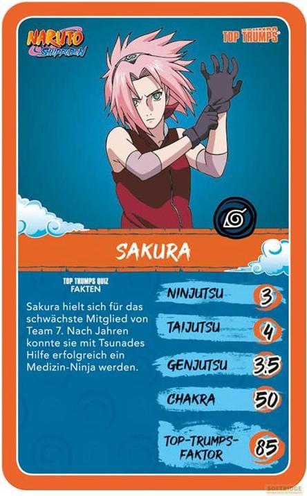 Image du produit Winning Moves Naruto Shippuden Collectibles Jeu de cartes Top Trumps Quiz Anime Collectible *Version française*. (Allemand)