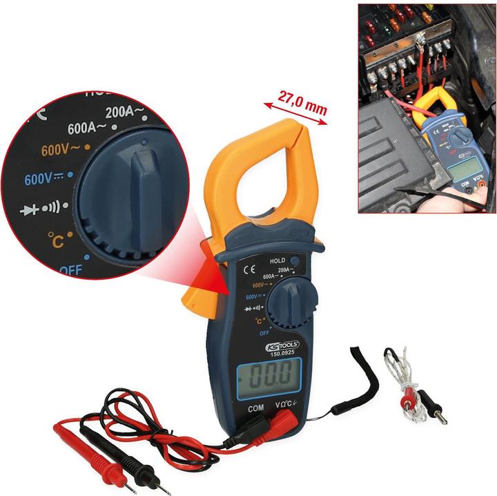 Immagine prodotto KS Tools Set di pinze digitali per Ampere 600A, 3 pezzi.