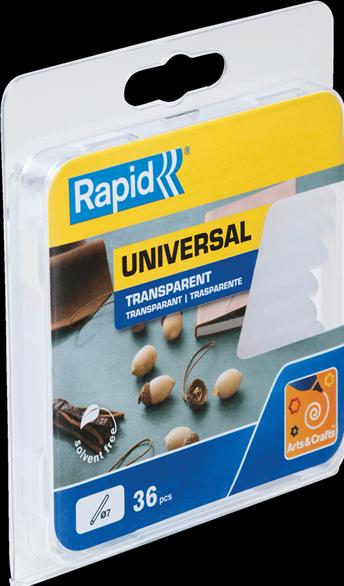 Image du produit Rapid Bâtons de colle transparents universels Ø7x90mm 36 pièces