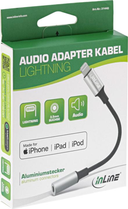 Produktbild InLine Lightning Adapter (0.10 m)