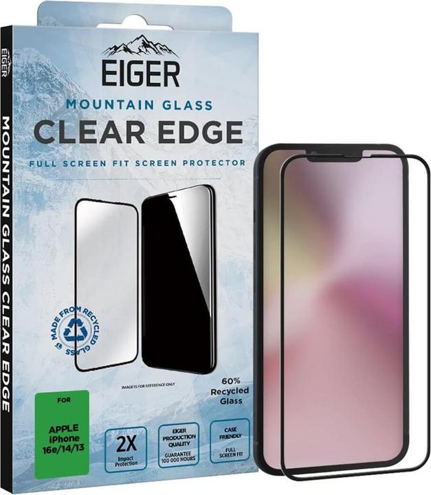 Eiger Mountain Glass Clear Edge (1 Stück, Apple iPhone 16e)