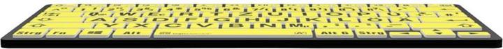 Actual product image Logickeyboard XL-Print Black on Yellow dt. (PC/BT) (DE, Wireless)