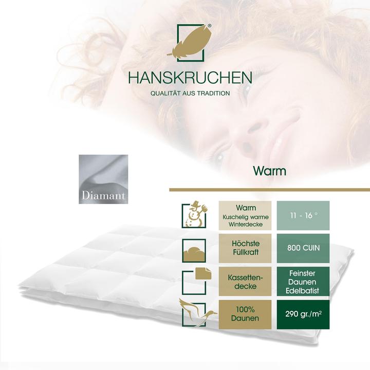 Actual product image Hanskruchen Diamant (800 g, 135 x 200 cm)