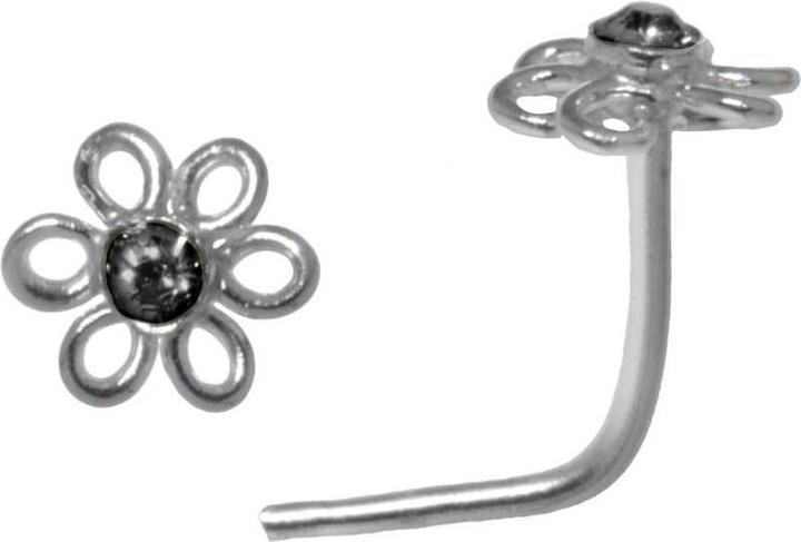 Bijouteria Nasenpiercing (Silber 925, Kristall)