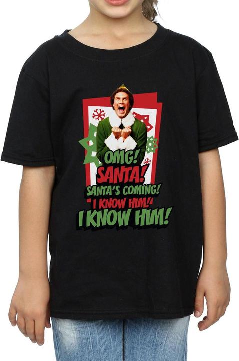 Immagine prodotto Elf OMG Santa Maglietta Ragazze (152, 158)