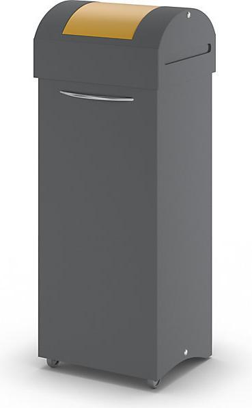 Actual product image kaiserkraft Recyclable material collector made of sheet steel, flame-extinguishing (75 l)