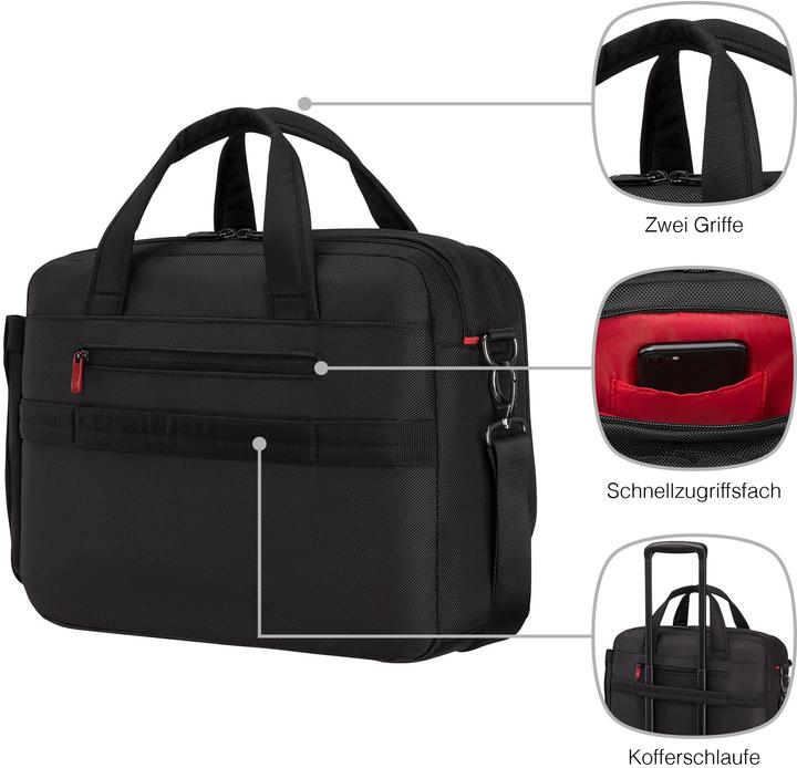 Actual product image Wenger Cosmic Brief 14 - 16" Laptop-Tasche mit Tablet-Fach - schwarz (16")