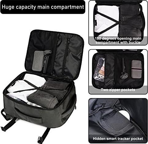 Produktbild Only-Bags.Store Rucksack 45 x 36 x 20 cm für Ryanair Flugzeug Reiserucksack Handgepäck Laptop Tagesrucksäcke PET