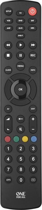 One for All Contour 8 (Universal remote control, Infrared)