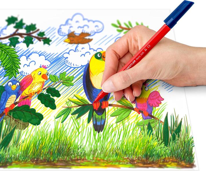 Image du produit Staedtler Feutres de coloriage cool & cute Lot de 10 dans un étui en carton retail (Multicolore, 10 x)