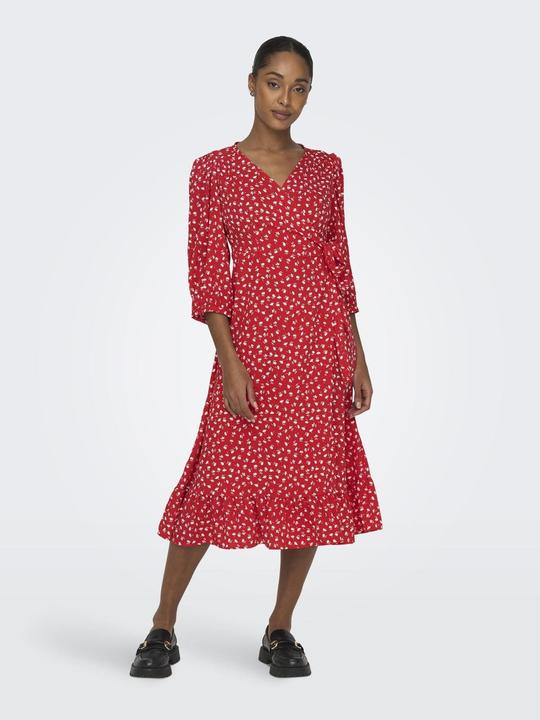 Produktbild Only 3/4-Ärmeliges Wickel- Midikleid (S)