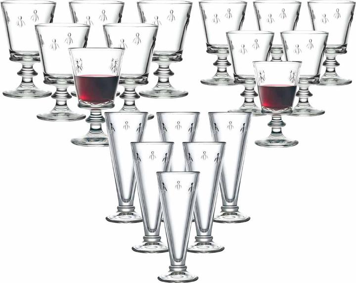La Rochère Wein- und Sektgläser Biene Abeille (35 cl, 18 Gläser, Weingläser Set)