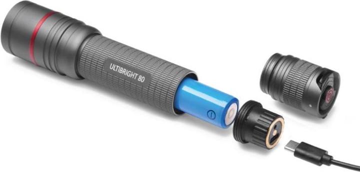 Produktbild Emos CREE LED Aufladbare Metall-Taschenlampe Ultibright 80, 600lm (15.10 cm, 600 lm)