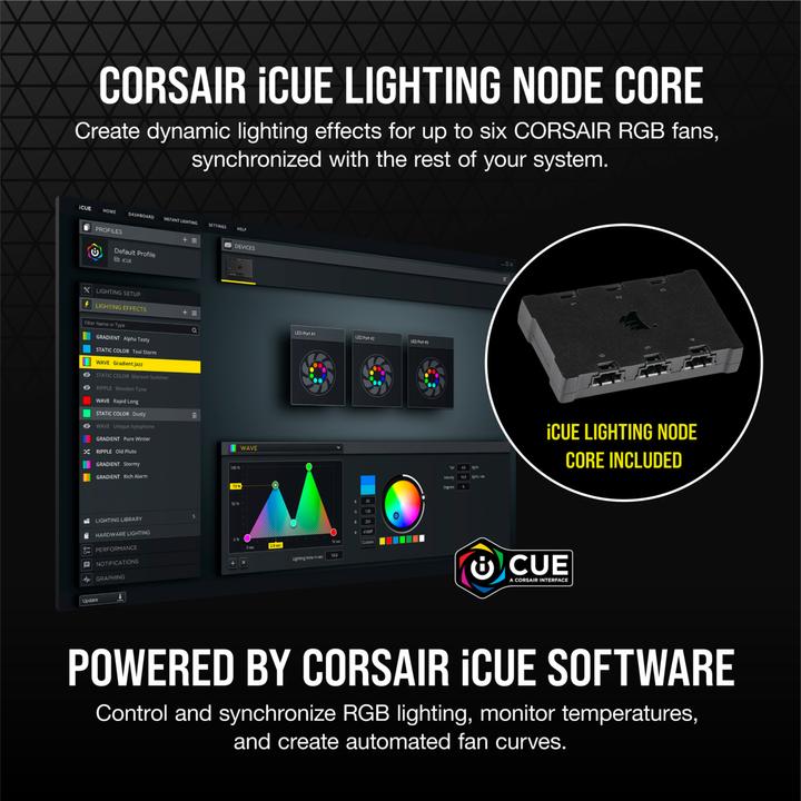 Image du produit Corsair SP140 RGB Elite double noeud C (140 mm, 2 x)