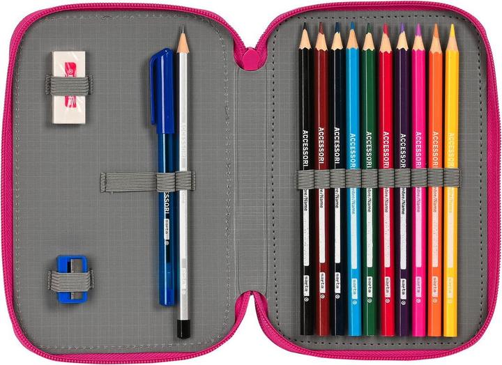 Image du produit Pinypon Sac à ressort double Bleu Rose 12.5 x 19.5 x 4 cm (28 pièces)