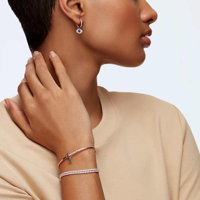 Produktbild Swarovski Duo Hoop Evil Eye (Edelstahl)