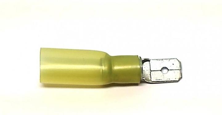 Actual product image EP Flat plug WP 6.3 x 0.8 mm, male, yellow, 10 pcs.
