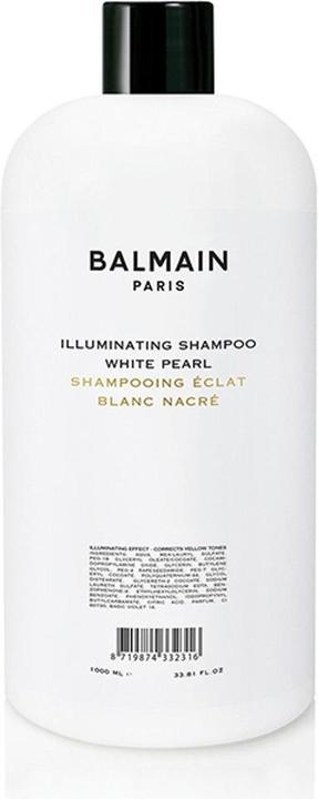 Balmain BALMAIN Illuminating Shampoo White Pearl szampon korygujący odcień do włosów blond i rozjaśnianych 1 (1000 ml, Silbershampoo)