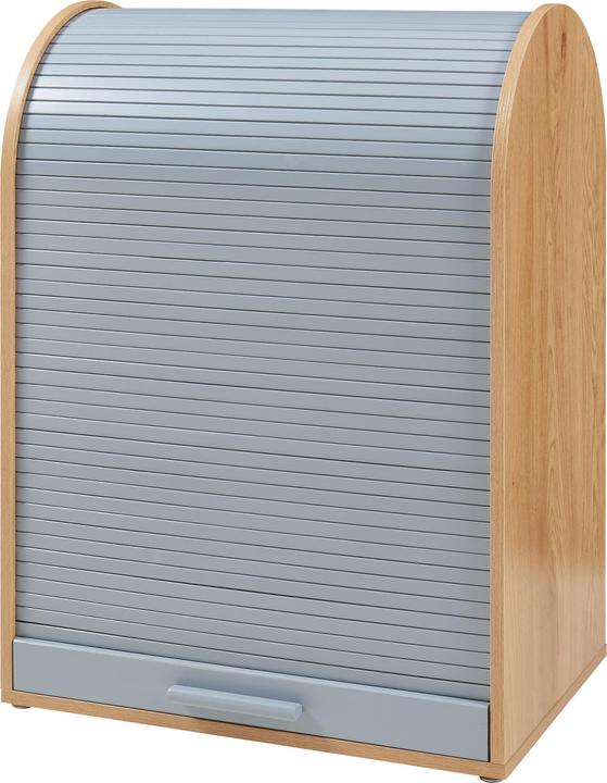 Image du produit En.Casa Rollladenschrank Kavlinge 80x60x40 cm Bambus/Grau (80 x 60 x 40 cm)