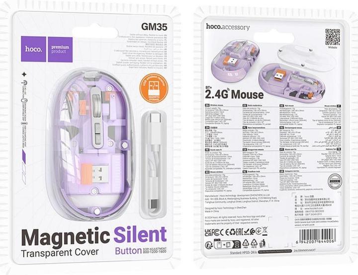 Image du produit Hoco GM35, 1600DPI, pourpre (Sans fil)