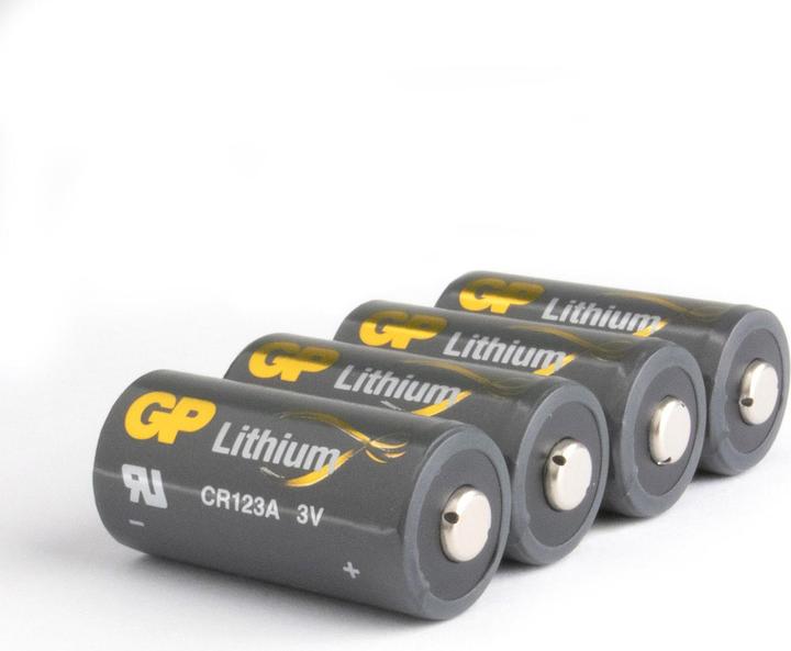 GP Batteries Batterie CR123A Lithium 4 Stück (4 Stk., CR123A, 1400 mAh)