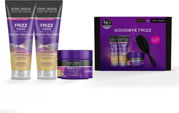 Image du produit John Frieda Frizz Ease - x VARIS Kit de réparation miracle (250 ml, Shampoing liquide)