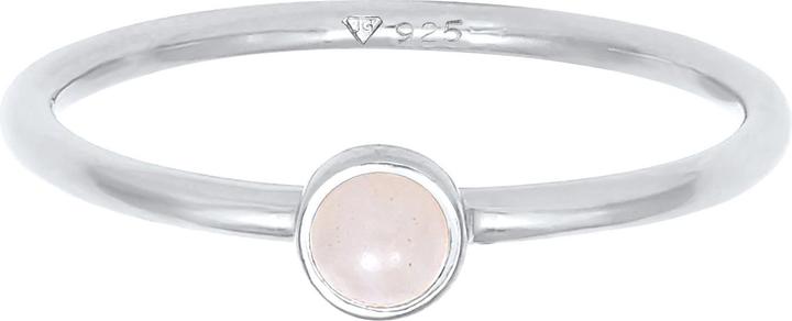 Immagine prodotto Elli Anello Impilato Quarzo Rosa Gemma Argento 925 Placcato Oro (56, 925 Argento)