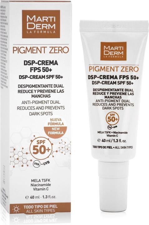 Martiderm Pigment Zero DSP-Cream SPF50+ (Sonnencreme Gesicht, SPF 50, 40 ml)